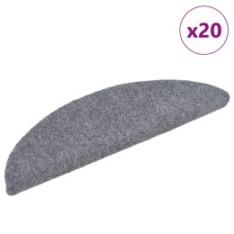 Maty na schody samoprzylepne 20 szt. Jasnoszary 56x17x3 cm Lumarko!