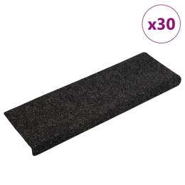 Maty na schody samoprzylepne 30 szt. Czarne 65x21x4 cm Lumarko!