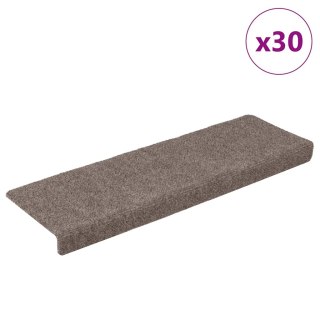 Maty na schody samoprzylepne 30 szt. Kremowe 65x21x4 cm Lumarko!