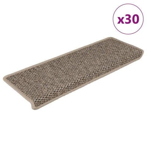 Maty na schody samoprzylepne sizal-look 30 szt. 65x21x4 cm Lumarko!