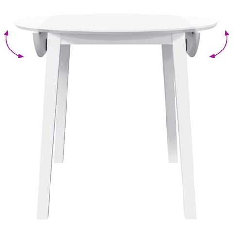 Stół jadalny biały lite drewno guma Lumarko!