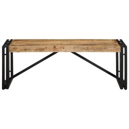Stolik kawowy, 100x50x35 cm, surowe lite drewno mango Lumarko!