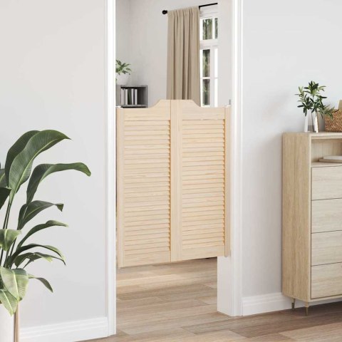 Drzwi wahadłowe żaluzjowe 1 para 100x80 cm lite drewno sosnowe Lumarko!