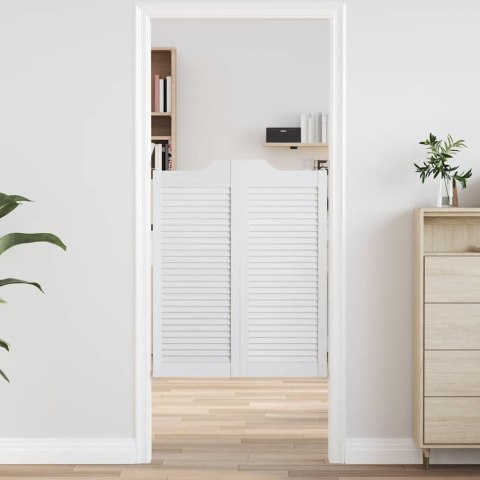 Drzwi wahadłowe żaluzjowe 1 para białe 100x80 cm Lumarko!