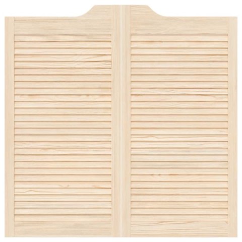 Drzwi wahadłowe żaluzjowe 2 pary 100x100 cm lite drewno sosnowe Lumarko!
