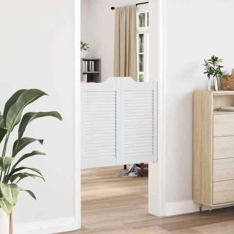 Drzwi wahadłowe żaluzjowe 2 pary białe 80x80 cm Lumarko!