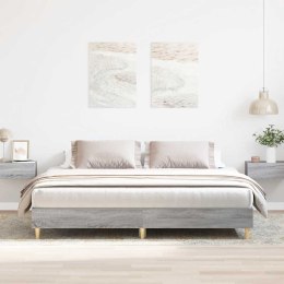 Rama łóżka bez materaca Szary Sonoma 200x200 cm Drewno klejone Lumarko!