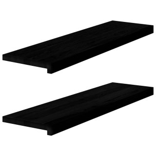 Stopnie schodowe 2 szt. brązowe 90x30x2 cm lite drewno dębowe Lumarko!