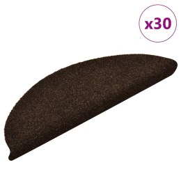 Maty na schody samoprzylepne 30 szt. Ciemny brąz 56x17x3 cm Lumarko!