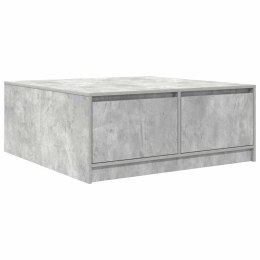 Stolik kawowy z szufladami Betonowy szary 100x100x40 cm Lumarko!