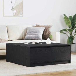 Stolik kawowy z szufladami Czarny dąb 100x100x40 cm Lumarko!