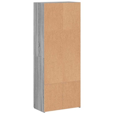 Szafka na dokumenty Szara Sonoma 60x32x153 cm Drewno klejone Lumarko!