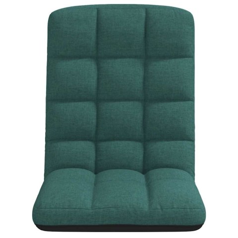 Krzesło podłogowe składane Ciemnozielone 71x51x62 cm Tkanina Lumarko!
