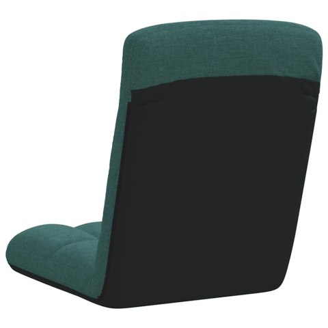 Krzesło podłogowe składane Ciemnozielone 71x51x62 cm Tkanina Lumarko!