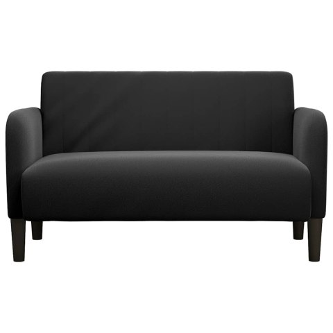 Sofa dwuosobowa czarna 109 cm aksamitna Lumarko!
