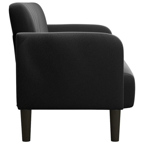 Sofa dwuosobowa czarna 109 cm aksamitna Lumarko!