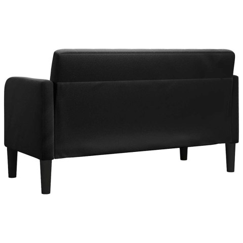 Sofa dwuosobowa czarna 109 cm aksamitna Lumarko!