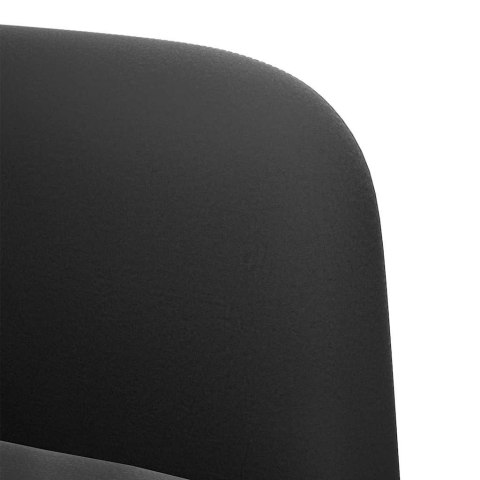 Sofa dwuosobowa czarna 109 cm aksamitna Lumarko!