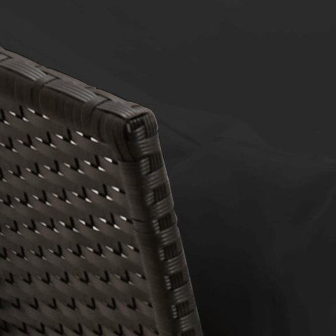 Fotel ogrodowy z poduszkami, rattan PE, czarny Lumarko!