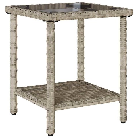 Sofa ogrodowa ze stołem i poduszkami w kształcie litery L Lumarko!