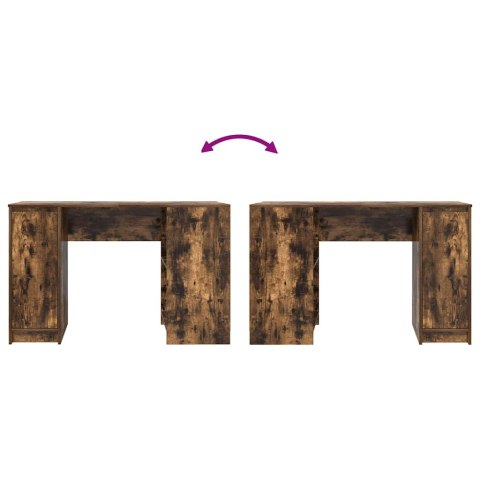 Biurko Dąb wędzony 120x42x76 cm Drewno klejone Lumarko!