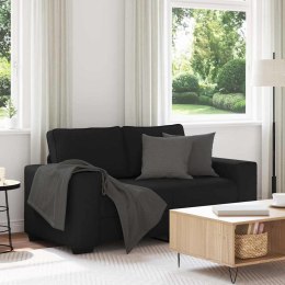 Sofa 2-osobowa Czarna 120 cm Tkanina Lumarko!