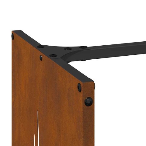 Stojak na drewno opałowe 40x30x80 cm Stal nierdzewna Lumarko!