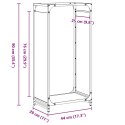 Stojak na drewno opałowe 44x28x90 cm Stal walcowana na zimno Lumarko!