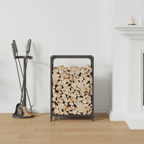 Stojak na drewno opałowe czarny Stal walcowana na zimno Lumarko!
