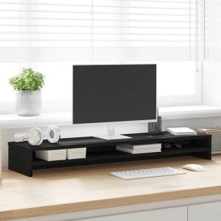Półka pod monitor, czarny dąb, 100x24x13 cm Lumarko!