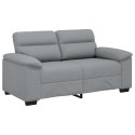 Sofa 2-osobowa Jasnoszara 120 cm Tkanina Lumarko!