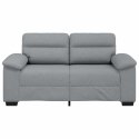 Sofa 2-osobowa Jasnoszara 120 cm Tkanina Lumarko!