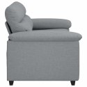 Sofa 2-osobowa Jasnoszara 120 cm Tkanina Lumarko!