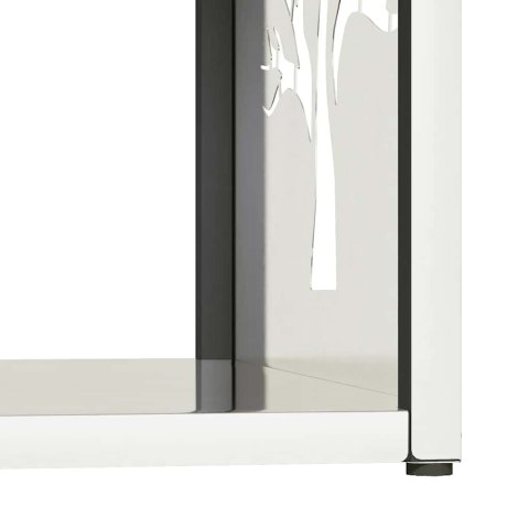 Stojak na drewno opałowe 40x40x40 cm Stal nierdzewna Lumarko!