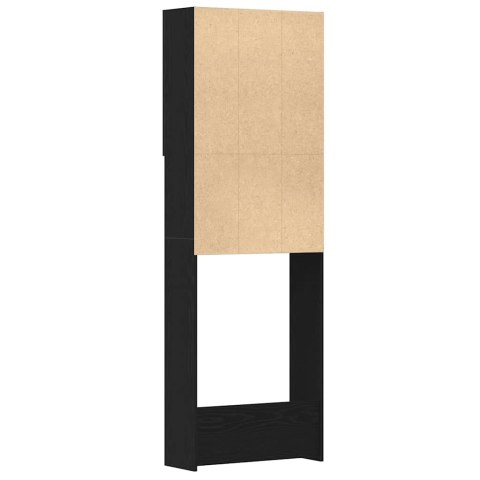 Szafka na pralkę, czarny dąb, 64x25,5x190 cm Lumarko!
