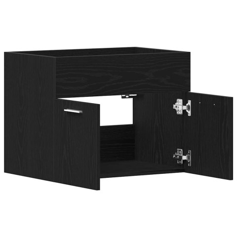 Szafka pod umywalkę łazienkową, czarny dąb, 60x38,5x46 cm Lumarko!