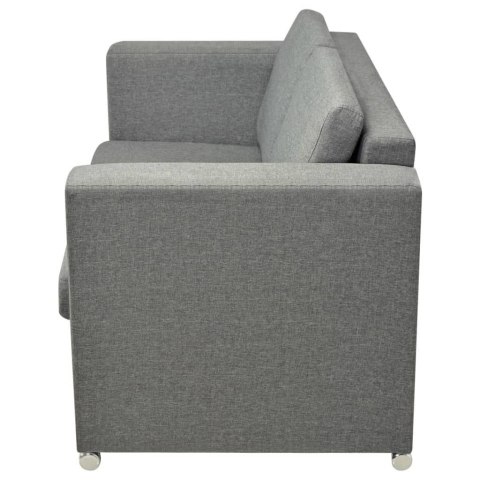2 osobowa sofa tapicerowana jasnoszara Lumarko!