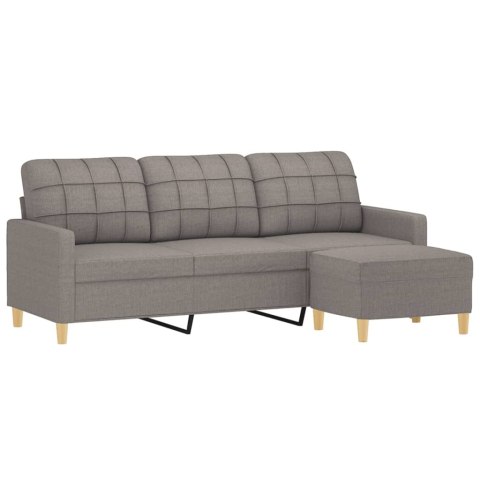 3-osobowa sofa z podnóżkiem, taupe, 180 cm, tkaniną Lumarko!