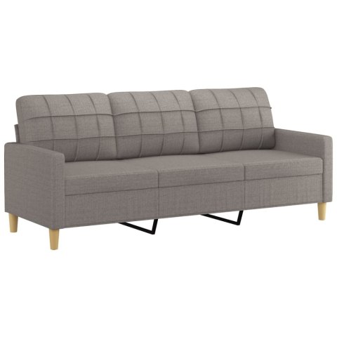 3-osobowa sofa z podnóżkiem, taupe, 180 cm, tkaniną Lumarko!