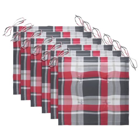 Krzesła ogrodowe z poduszkami, 6 szt., lite drewno akacjowe Lumarko!