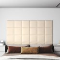 Panele ścienne, 12 szt., kremowe, 30x30 cm, aksamit, 1,08 m² Lumarko!
