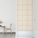 Panele ścienne, 12 szt., kremowe, 30x30 cm, aksamit, 1,08 m² Lumarko!