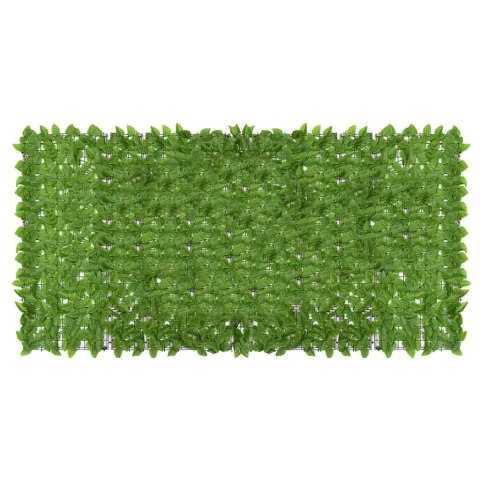  Parawan balkonowy, zielone liście, 300x150 cm Lumarko!