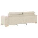 Sofy Beżowa Materiał Duża Wygodne Sofa 3-osobowa Prostokątna Lumarko!