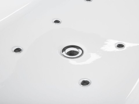 Wanna wolnostojąca LED z hydromasażem 170 x 80 cm biała NEVIS
