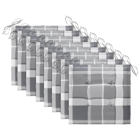 Składane krzesła ogrodowe z poduszkami, 8 szt., drewno akacjowe Lumarko!