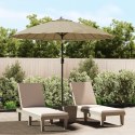 Parasol ogrodowy na słupku aluminiowym, 270 cm, taupe Lumarko!