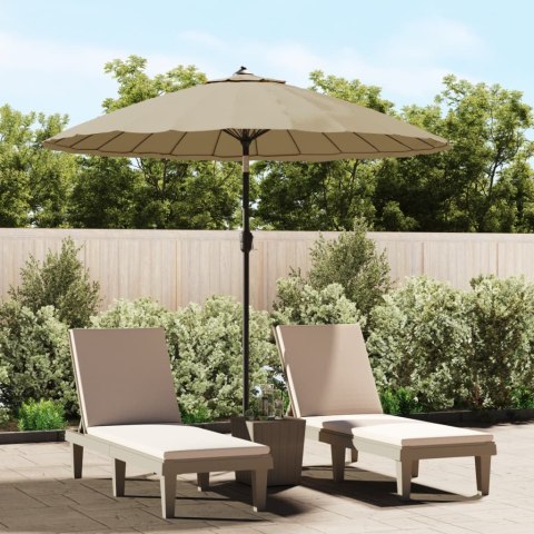 Parasol ogrodowy na słupku aluminiowym, 270 cm, taupe Lumarko!