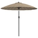 Parasol ogrodowy na słupku aluminiowym, 270 cm, taupe Lumarko!