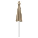 Parasol ogrodowy na słupku aluminiowym, 270 cm, taupe Lumarko!